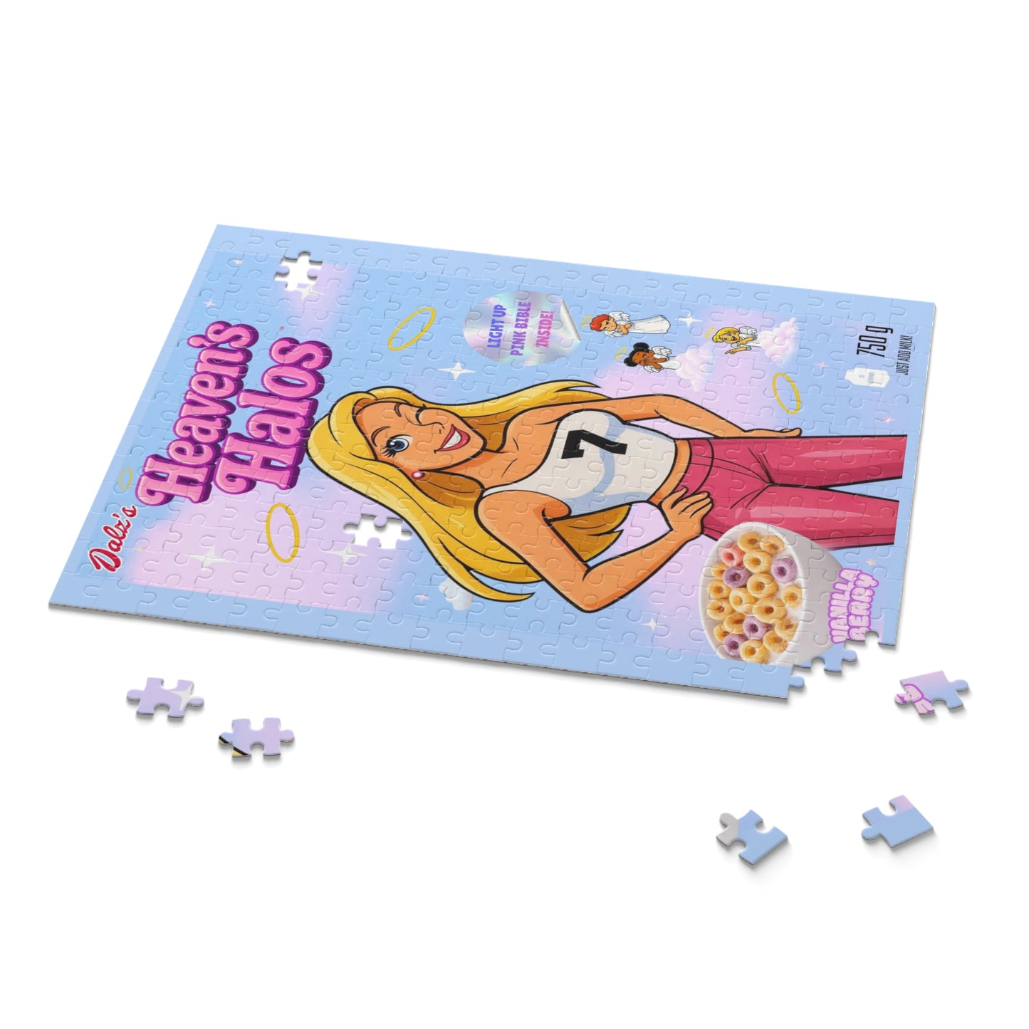 Heaven's Halos Cereal Puzzle — 120/252/500-Piece Retro Box Art Jigsaw