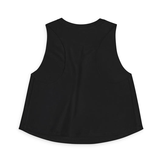 Number 7 Crop Top — Minimalist Athletic Women's Tank with Stars