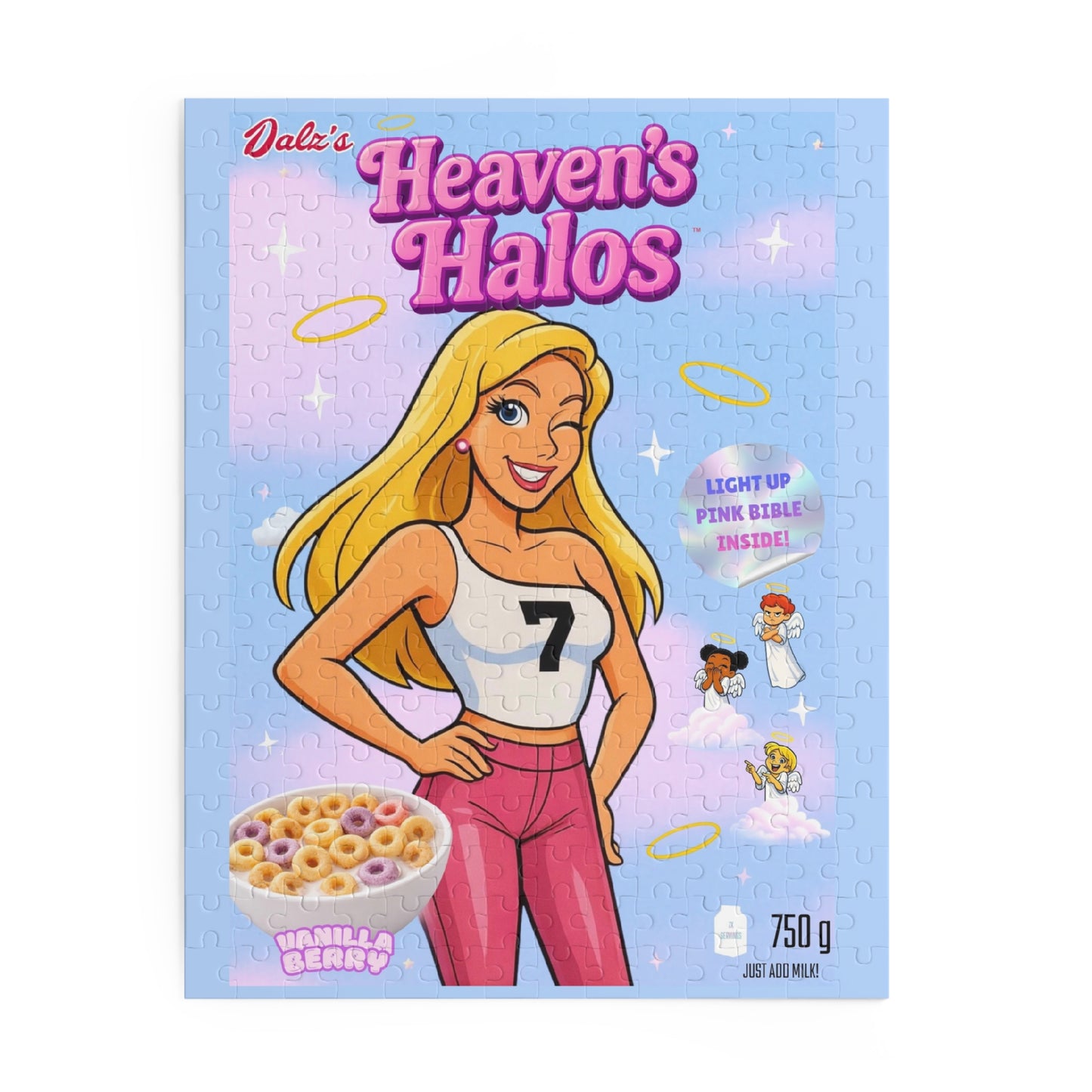 Heaven's Halos Cereal Puzzle — 120/252/500-Piece Retro Box Art Jigsaw