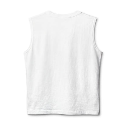 Muscle Tank — "I am heaven 7" Minimalist Graphic Tank Top
