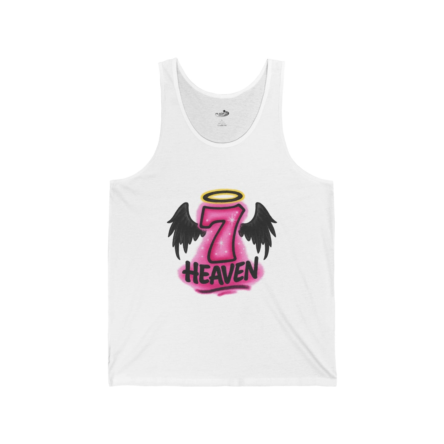 Angel Wings Heaven 7 Unisex Tank Top, Casual Summer Top, Festival Wear, Gift for Friends, Unique Graphic Tee