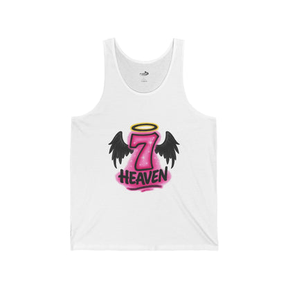 Angel Wings Heaven 7 Unisex Tank Top, Casual Summer Top, Festival Wear, Gift for Friends, Unique Graphic Tee